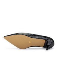 Resim Tamer Tanca Kadın Hakiki Deri Siyah Stiletto Ayakkabı 886 01 Bn Ayk Sk24-25 Syh Fsly Bsk Siyah 
