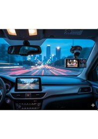 Resim Araç İçi Kamera Çift Kameralı Dvr Ayarlanabilir Açılı Premium Kamera 