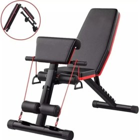 Resim Katlanabilir Ayarlanabilir Mekik ve Ağırlık Sehpası 