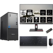 Resim Lenovo Thinkcentre Neo 50T Gen 5 Intel Core I7 13700 96GB 4tb SSD 27" Fhd Monitör W11H Masaüstü Bilgisayar & Per4 USB Bellek 12UB000LTRMNT380 