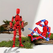 Resim Çok Eklemli Hareket Figürü Oyuncak, Tam Eklemlenmiş Hareketli Robot Manik Seti, Kendin Yap Robot Figürü, Yaratıcı Oyun için İnteraktif Tasarım, Eğlenceli Robotik Hediye 