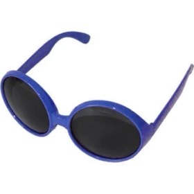 Resim MCM Group Yuvarlak Yeşilçam 80 Li 90 Lı Yıllar Parti Gözlüğü Retro Mavi Renk 