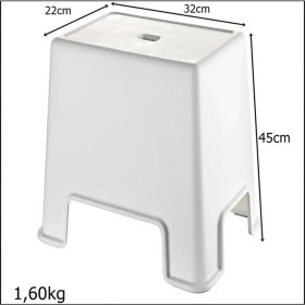 Resim Toyigoo Büyük Boy Banyo Taburesi ROYALEKS-129 TYG-84037RS 