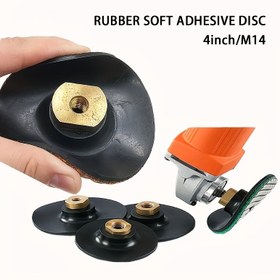 Resim 4 İnçlik M14 Kauçuk Destek Pedleri - Kendinden Yapışkanlı, Dayanıklı ve Aşınmaya Karşı Dirençli, Açılı Taşlama Makinesi Cilalama ve Öğütme Diskleri İçin İdeal 