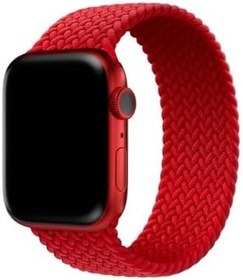Resim CONSTRAIN - Apple ile uyumlu Watch Kordon 40mm 1/2/3/4/5/6/se/se2/7/8/9 Örgü Solo Loop Kordon Kayış Medium Kırmızı 