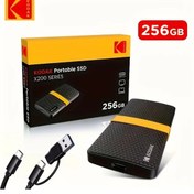 Resim Sunshine011 Kodak X200 256gb Taşınabilir Ssd Usb 3.1 Type-c Usb-a 450mb/s Şok Dayanıklı 