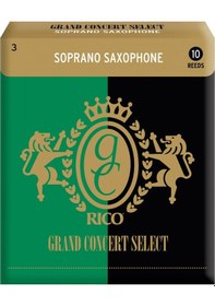 Resim D'addario Rgc10ssx300 Grand Concert Soprano Saksafon Kamışı No: 3.0 Profesyonel - 10'lu Paket Dengeli, Odaklanmış Ses Ve Senfonik Karakter 