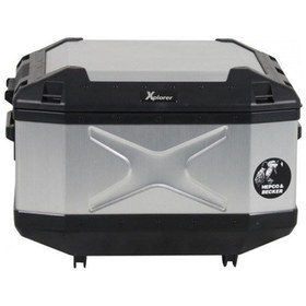 Resim Xplorer 45Lt Metal Gri Arka Çanta Hepco Becker 