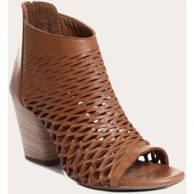Resim Bueno Shoes Deri Kahverengi Kadın Topuklu Sandalet 