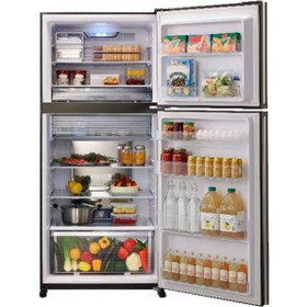 Resim Sharp Sj-xg690g-bk Siyah Cam Yüzeyli Buzdolabı 