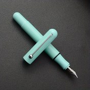 Resim 1 adet Jinhao Ergonomik İnce Uçlu Dolma Kalem, Tıklama Kapaklı Plastik Malzeme, Öğrencilerin Yazma Pratiği İçin Taşınabilir, 2.6mm Mürekkep Kartuşlarıyla Uyumlu - Gökyüzü Mavisi, Öğrenci Yazı Araçları|Modern Görünümlü Kalem|Metal Uçlu Kalem, Yazma İçin Kalemler 