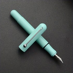 Resim 1 adet Jinhao Ergonomik İnce Uçlu Dolma Kalem, Tıklama Kapaklı Plastik Malzeme, Öğrencilerin Yazma Pratiği İçin Taşınabilir, 2.6mm Mürekkep Kartuşlarıyla Uyumlu - Gökyüzü Mavisi, Öğrenci Yazı Araçları|Modern Görünümlü Kalem|Metal Uçlu Kalem, Yazma İçin Kalemler 