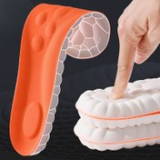 Resim 1 Çift COSYLEE Yumuşak Rahat Nefes Alabilen Damping Sahte Deri Ayakkabı Tabanlıkları, Yüksek Elastikiyet, Taban Desteği, Spor Ayakkabıları İçin 