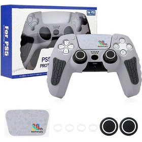 Resim Topnotch Ps5 Kumanda 30. Yıl Özel Gri Kapak Ve Joystick Koruyucu Seti 