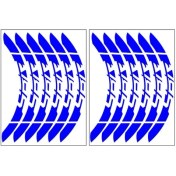 Resim Reflektör Mavi Yamaha Ybr Uyumlu Büyük Jant Şeridi 