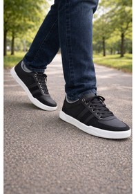 Resim Ghattix Erkek Spor Ayakkabı Günlük Kullanım Siyah Siyah 