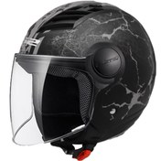 Resim Ls2 Aırflow Snake Mat Siyah-Tıtanıum Kask S LS2