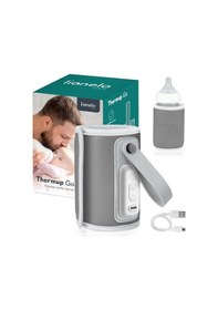 Resim Lionelo Thermup Go Taşınabilir Biberon Isıtıcısı Usb Şarj 24 Saat Isı Koruma Biberon Isıtıcı ve Sterilizatör 