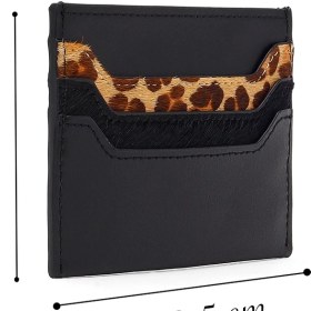 Resim Derimod Kadın Siyah Leopar Desenli Kartlık 000A2D563914 