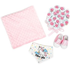 Resim ESRARENGİZ HEDİYELER (aynı Gün Kargo !!!) Hoş Geldin Kız Bebek Hediye Seti 