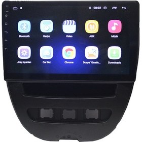 Resim Peugeot 107 / Citroen C1 / Toyota Aygo 2007-2013 10 inç 4-64 GB PRO Android Carplay Multimedya 