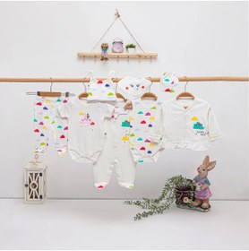 Resim imajbebe Renkli Bulutlar Kız 8 Li Zıbın Set 