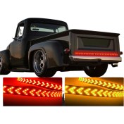 Resim Folinda Pickup Kuyruk Lambası 12-24v Geniş Voltajlı Akışkan Balık Kemiği Dönüş-sürtünme Işığı 1.8m Ip67 Pvc 