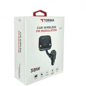 Resim Torima G12 Bluetoot Fm Transmitter Fm Verici 38w Pd Giriş Microsd Kart Girişi 
