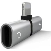 Resim Linkage Apple Iphone 6 6s 7 8 Plus X Xs Xr Xs Max Kulaklık Ve Şarj Girişi Lightning Çoklayıcı Gri 