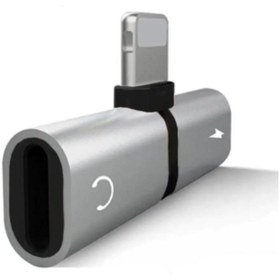 Resim Linkage Apple Iphone 6 6s 7 8 Plus X Xs Xr Xs Max Kulaklık Ve Şarj Girişi Lightning Çoklayıcı Gri 