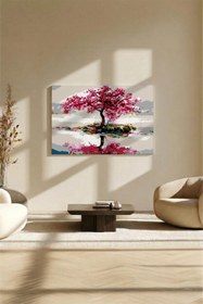 Resim Tabdiko Sayılarla Boyama Seti 40 x 50 cm Tuval Şasesine Gerili Yalnız Ağaç 