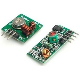 Resim 433mhz Rf Kablosuz Alıcı Verici - Transmitter Receiver 