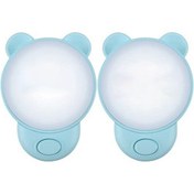 Resim Szypzstore Gece Lambası Çocuk Soketi Anahtarlı Led Başucu Lambası Fiş Işık Yatak Odası Için Uygun 2 Adet Mavi Ab Tak 5f2m87 Beyaz 