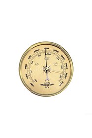 Resim AyShop Duvar Tipi 720-790mHg 960-1060 hPa Denizci Barometre 