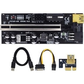 Resim Zauss V009C Plus Pcı-E X1 To X16 Riser Ekran Kartı Yükseltici 