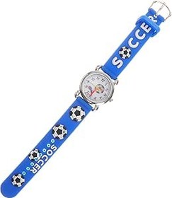 Resim Yardenfun Erkek Çocukları İçin Futbol Ve Düdük Temalı Saat 3d Tasarımlı Analog Çocuk Saati 