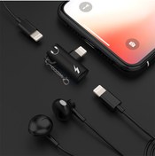 Resim Alleon Iphone 13-12-11 Xs Dual Lightning Girişli Şarj Dönüştürücü Başlık Adaptör 