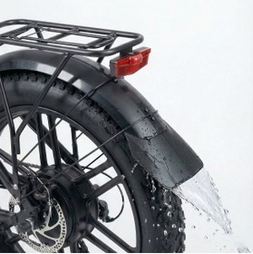 Resim heugers Long Muddy E-Bike Çamurluk Uzatma - RKS Skyjet Aperyder & 20x4.0 Kalın Tekerlekli Elektrikl 