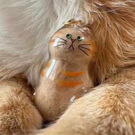 Resim Sevimli Kedi Saç Depolama Kutusu, Kedi Saç Anahtarlık, Kedi Saç Depolama Kapsülü, Evcil Hayvan Saç Hafıza Kutusu - Kedi ve Köpek Saç Toplama Kavanozu İçin Uygun, Evcil Hayvan Sevgisi İçin Anıt Hediye - Yaratıcı Anahtarlık 