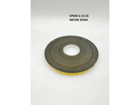 Resim Contacall Epdm(Kauçuk) Kapı Pencere Izolasyon Bandı Yapışkan Sünger 2 mm Kalınlık 15 mm Genişlik 25 Metre Uzunluk / Epdm 2X15 