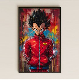 Resim Street Style Vegeta Tasarımlı Şeffaf Pleksi Tablo 