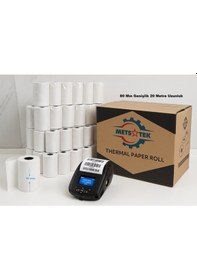 Resim Termal Yazarkasa Ve Pos Rulosu 80 Mm X 20 Metre 100 Lü Koli 