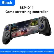 Resim MAGIC BLOCK Mobil Oyun Kumandası Hall Etkisi Joystick ile, Kablosuz 5.2 için Çoklu Platform Kablosuz Gamepad, Ergonomik Tasarım, Tendonitis Önleme Turbo/Macro, Çift Titreşimli Teleskopik Oyun Tutucu (Siyah/Beyaz) 