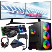 Resim INTEL I5 13400F 16GB 240SSD 1TB HDD 12GB RTX3060 Çift 24" Mon. (Gaming SET) Rogame