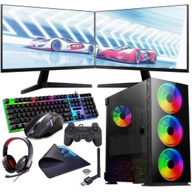 Resim INTEL I5 13400F 16GB 240SSD 1TB HDD 12GB RTX3060 Çift 24" Mon. (Gaming SET) 