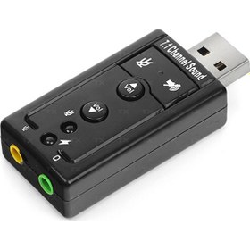 Resim TX Usb 2.0 7.1 Stereo Ses Efektli Ses Kartı (Windows Ve Mac Destekli)(TXACUSC72) 