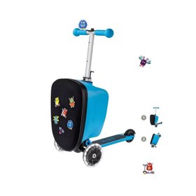 Resim Micro Micro Luggage Patch & Play Unisex Çocuk Mavi Scooter 