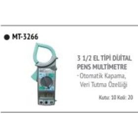 Resim El Tipi Dijital Pensampermetre MT-3266 3 1/2 Hassas Ölçüm 