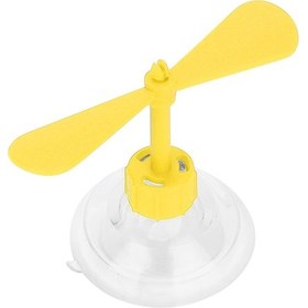 Resim Springsun Motor Gölgesi Eklentisi: Plastik Pervane, Evrensel Süngerli Tutucu, Hareketli Dekorasyon Sarı 
