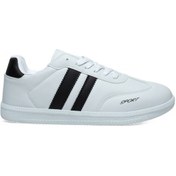 Resim Volis Beyaz Memory Foam Taban Günlük Bağcıklı Erkek Sneaker Ayakkabı Beyaz 